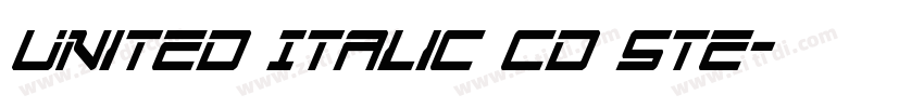 United Italic Cd Ste字体转换
